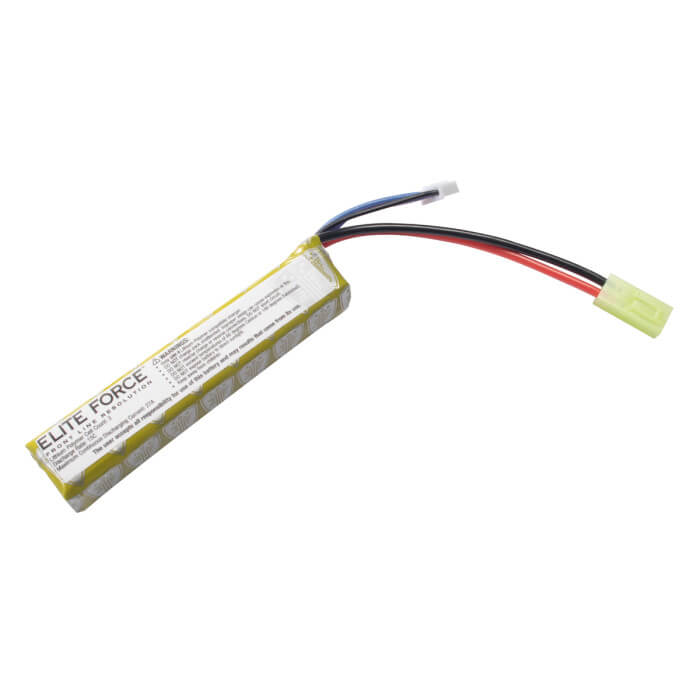 Elite Force 11.1V LiPo 900mAh 15C Brick Battery w/ LiPo Charging Safety Bag (Connector: Standard Deans)