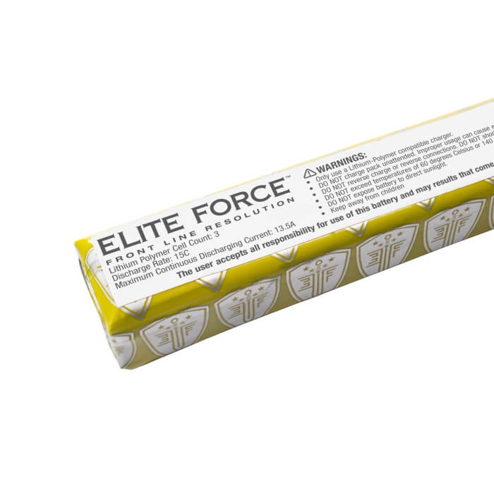 Elite Force 11.1V LiPo 900mAh 15C Brick Battery w/ LiPo Charging Safety Bag (Connector: Standard Deans)