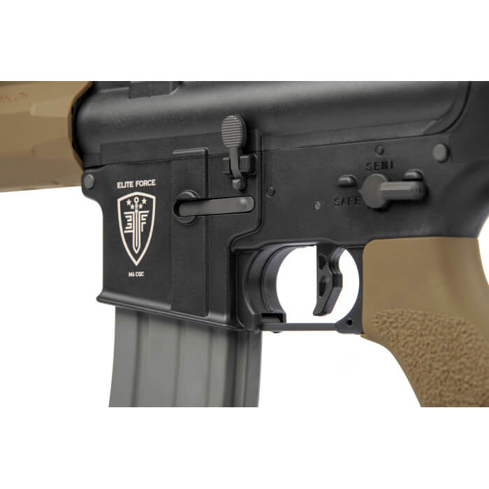 Elite Force Competition M4 Airsoft AEG Rifle w/ M-LOK Rail (Model: CQC / Black & Tan)