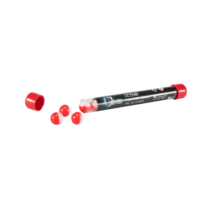 P2P PEPPER ROUNDS .50 CAL RED/WHITE 10 CT