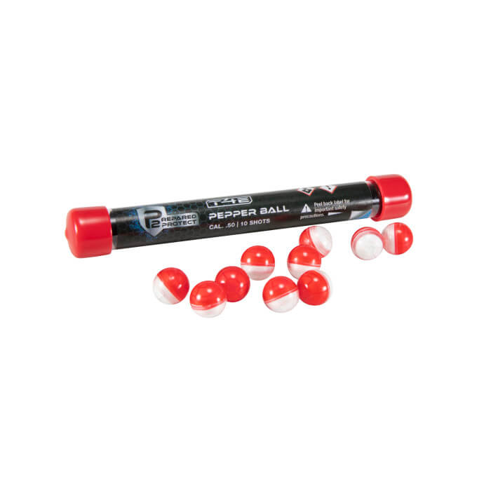 P2P PEPPER ROUNDS .50 CAL RED/WHITE 10 CT