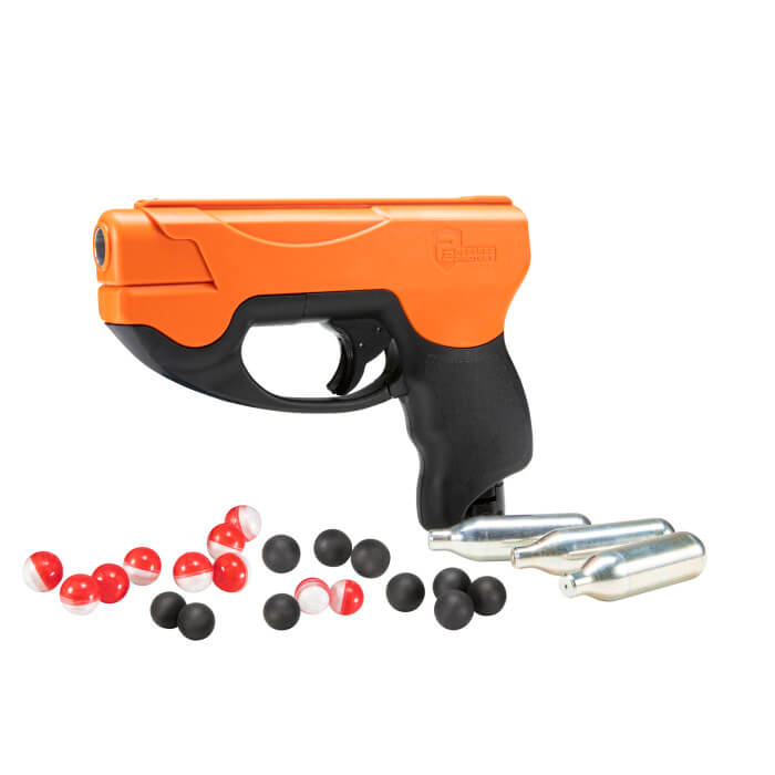 P2P HDP 50 COMPACT-.50 CAL-ORANGE/BLACK (RUBBER/PEPPER ROUND)