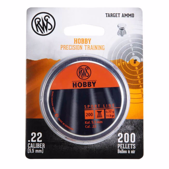 RWS HOBBY .22 PELLET 200 CT