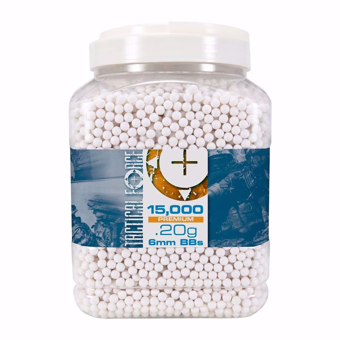 TACTICAL FORCE BB .20G - 15,000 COUNT-WHITE