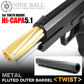 Nine Ball "Fixed" Fluted Outer Barrel for Tokyo Marui Hi-CAPA 5.1 Series Gas Blow Back Pistols (Color: Heat Gradation)