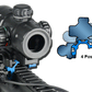 UTG Quad-Rail/Single Slot Angle Mount w/QD Lever Mount
