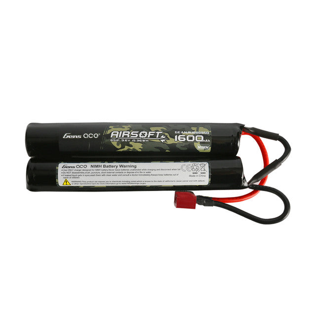 Gens ace 1600mAh 8s 9.6V Airsoft Gun Nunchuck-Style NIMH Battery with Deans Plug