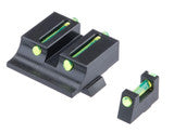 Pro-Arms Steel Fiber Optic Sight Set for Elite Force / UMAREX GLOCK 17 Gen5, 19 Gen4, 19X Gas Blowback Pistols