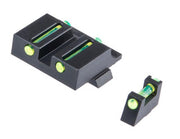 Pro-Arms Steel Fiber Optic Sight Set for Elite Force / UMAREX GLOCK 17 Gen5, 19 Gen4, 19X Gas Blowback Pistols