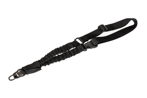 Amomax Heavy Duty Tactical Single Point Sling, Mash Hook - Black