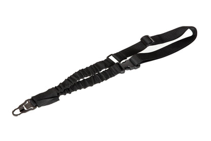 Amomax Heavy Duty Tactical Single Point Sling, Mash Hook - Black