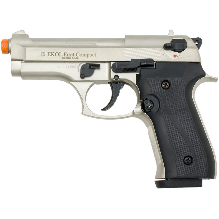 Firat Compact 92 Front Firing Blank Gun Satin Finish