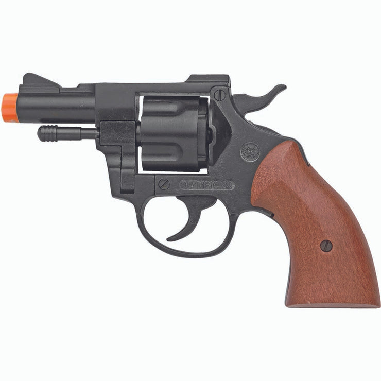 Front Firing Blued Finish Olympic 9mm Blank Firing Revolver