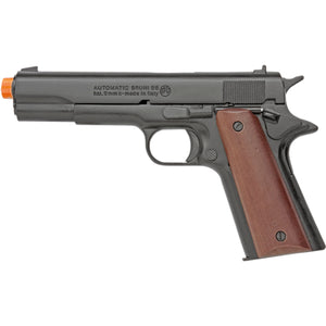 Front Firing M1911 Black Finish .45 Government Automatic Blank Firing Pistol