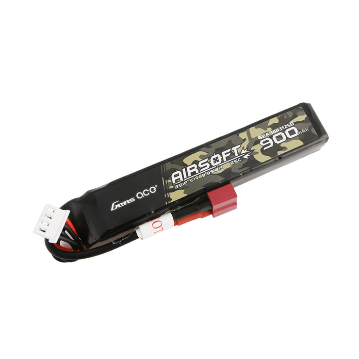 Gens ace 900mAh 3S 25C 11.1V Airsoft Battery with Dean Plug