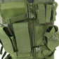 NcStar Military Cross Draw Vest w/ Integrated Holster - (TAN XL-2XL)