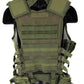 NcStar Military Cross Draw Vest w/ Integrated Holster - (TAN XL-2XL)