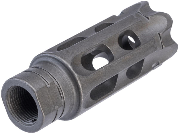 5KU 14mm Negative Mini Breacher Muzzle Break for Airsoft Rifles