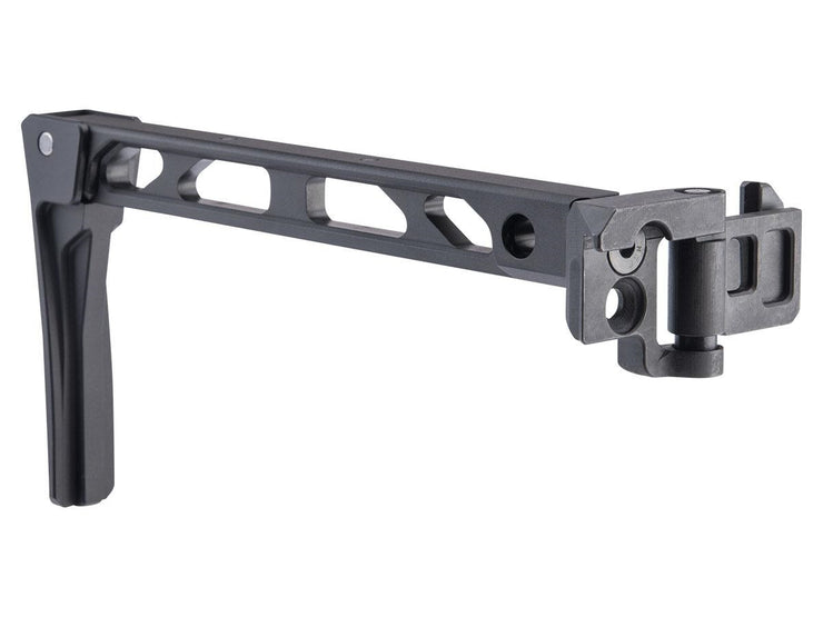 5KU Skeletonized Folding Stock for Picatinny Rail Mounts (Model: Flat Frame / Folding Buttplate)