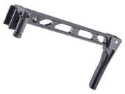 5KU Skeletonized Folding Stock for Picatinny Rail Mounts (Model: Flat Frame / Folding Buttplate)