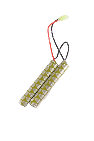 Elite Force 9.6v 1600mAh High Performance Butterfly Type NiMH Battery for Airsoft AEG (Model: Small Tamiya)
