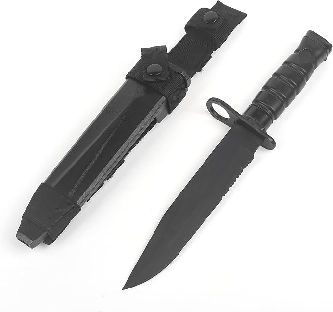 M10 Bayonet Plastic Knife With Scabbard