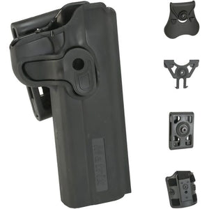 Matrix Hardshell Adjustable Holster for 1911 Series Airsoft Pistols (Type: Black / Paddle Attachment)