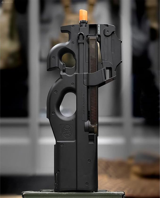 FN Herstal Licensed P90 Full Size Metal Gearbox Airsoft AEG w/ Built-In Red Dot