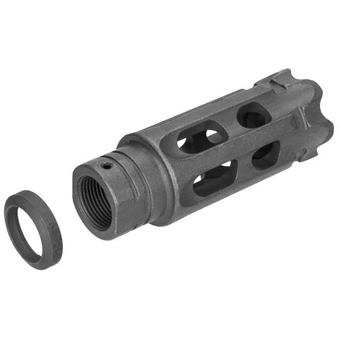 5KU 14mm Negative Mini Breacher Muzzle Break for Airsoft Rifles