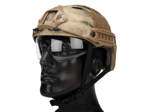 Matrix Basic PJ Type Tactical Airsoft Bump Helmet w/ Flip-down Visor