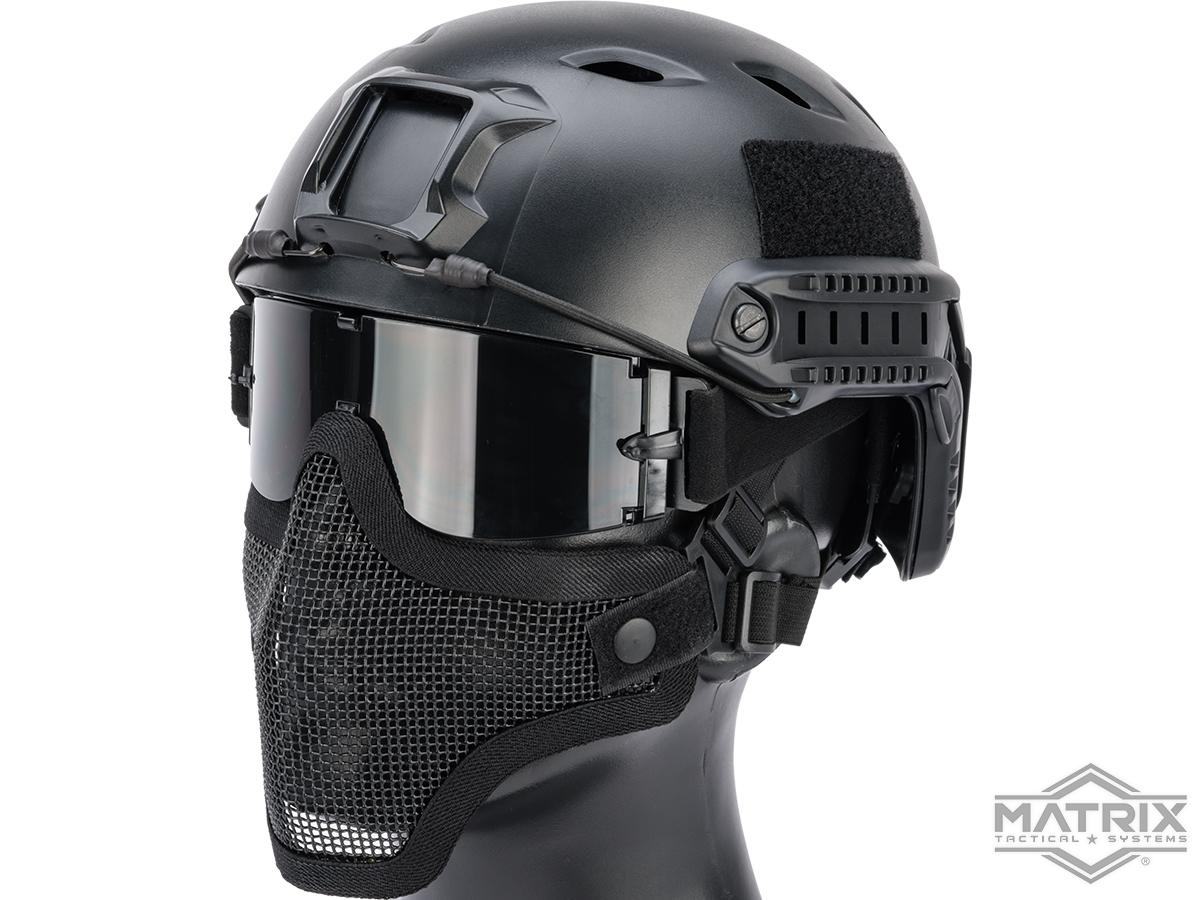 Matrix Iron Face Carbon Steel Mesh "Striker V1" Lower Half Mask