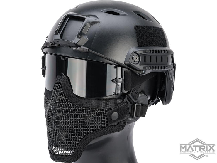 Matrix Iron Face Carbon Steel Mesh "Striker V1" Lower Half Mask