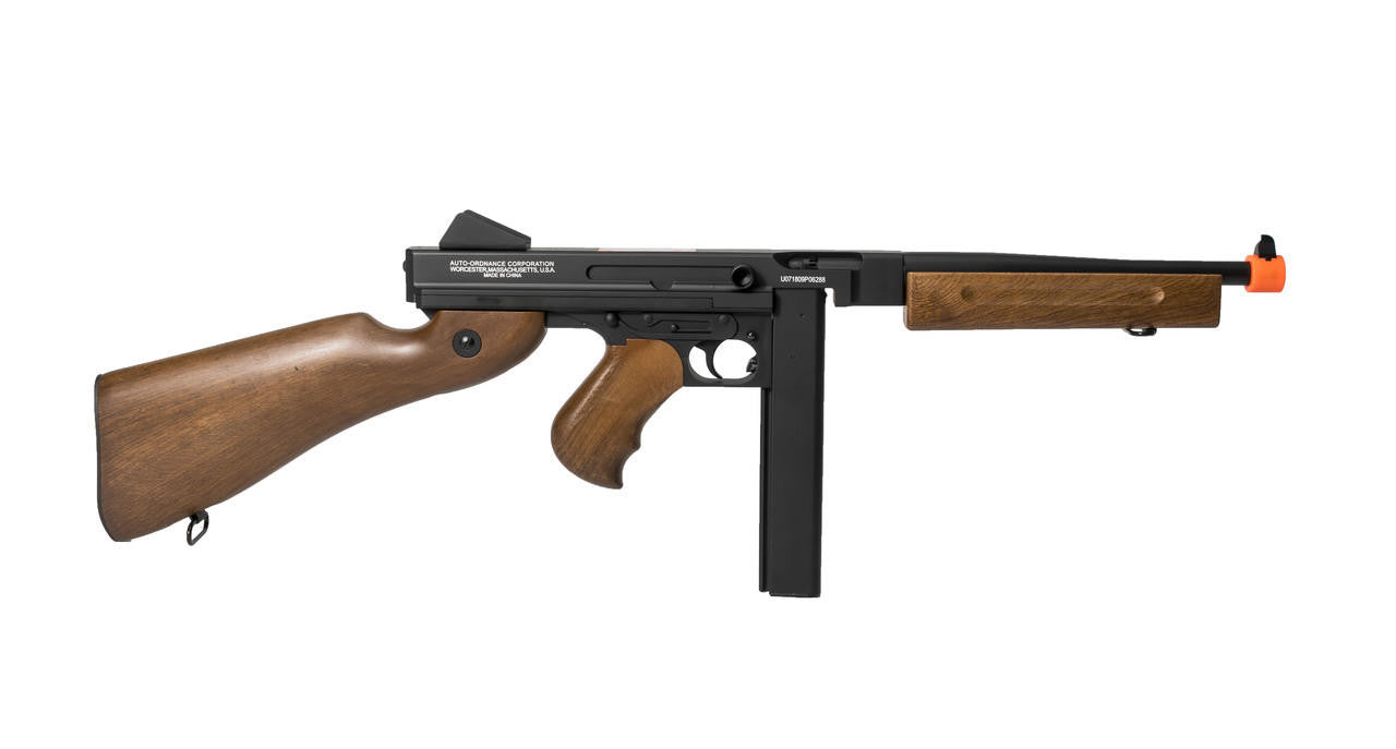 Cybergun Auto Ordnance Licensed Thompson M1A1 Airsoft AEG Rifle w/ Metal Receiver