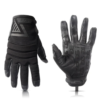 11 Bravo High Dexterity Premium Goatskin Leather Tactical Gloves, Large size