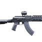 EMG Strike Industries TRAX AK74 Stamped Steel Airsoft AEG Rifle w/ Folding Buffer Tube Stock (Model: CQB / Black)