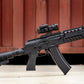 EMG Strike Industries TRAX AK74 Stamped Steel Airsoft AEG Rifle w/ Folding Buffer Tube Stock (Model: CQB / Black)