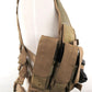 NcStar Military Cross Draw Vest w/ Integrated Holster - (TAN XL-2XL)