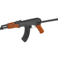 CYMA Standard Full Metal AK47-S Airsoft AEG Rifle w/ Steel Folding Stock and Real Wood Furniture (7.4v LiPo Battery + Charger)