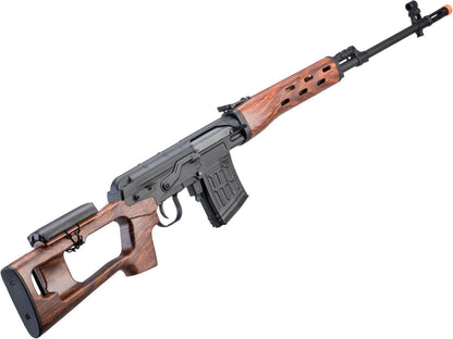 A&K SVD Dragunov Airsoft AEG Sniper Rifle w/ Metal Gearbox (Real Wood Furniture)