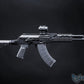 EMG Strike Industries TRAX AK74 Stamped Steel Airsoft AEG Rifle w/ Folding Buffer Tube Stock (Model: Carbine / Black)