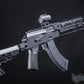 EMG Strike Industries TRAX AK74 Stamped Steel Airsoft AEG Rifle w/ Folding Buffer Tube Stock (Model: Rifle / Black)