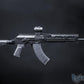 EMG Strike Industries TRAX AK74 Stamped Steel Airsoft AEG Rifle w/ Folding Buffer Tube Stock (Model: Rifle / Black)