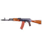 WE Full Metal AK-74 Airsoft Gas Blowback Rifle w/ Real Wood Furniture (Model: Bakelite Magazine)