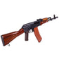 WE Full Metal AK-74 Airsoft Gas Blowback Rifle w/ Real Wood Furniture (Model: Bakelite Magazine)