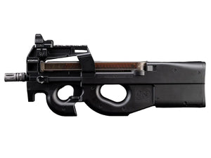FN Herstal Licensed P90 Full Size Metal Gearbox Airsoft AEG (Color: Black / Add 7.4v LiPo Battery + BMS Charger + LiPo