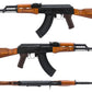 LCT AKM Steel Airsoft AEG Rifle w/ Full Stock (Style: Wood Furniture)