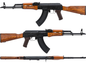LCT AKM Steel Airsoft AEG Rifle w/ Full Stock (Style: Wood Furniture)