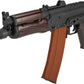 CYMA Standard Stamped Metal AK74U Airsoft AEG Rifle w/ Steel Folding Stock and Wood Furniture (7.4v LiPo Battery + Charger Included)