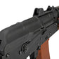 CYMA Standard Stamped Metal AK74U Airsoft AEG Rifle w/ Steel Folding Stock and Wood Furniture (7.4v LiPo Battery + Charger Included)
