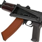 CYMA Standard Stamped Metal AK74U Airsoft AEG Rifle w/ Steel Folding Stock and Wood Furniture (7.4v LiPo Battery + Charger Included)